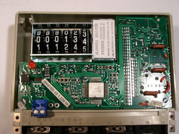 Внутренности электромеханического 