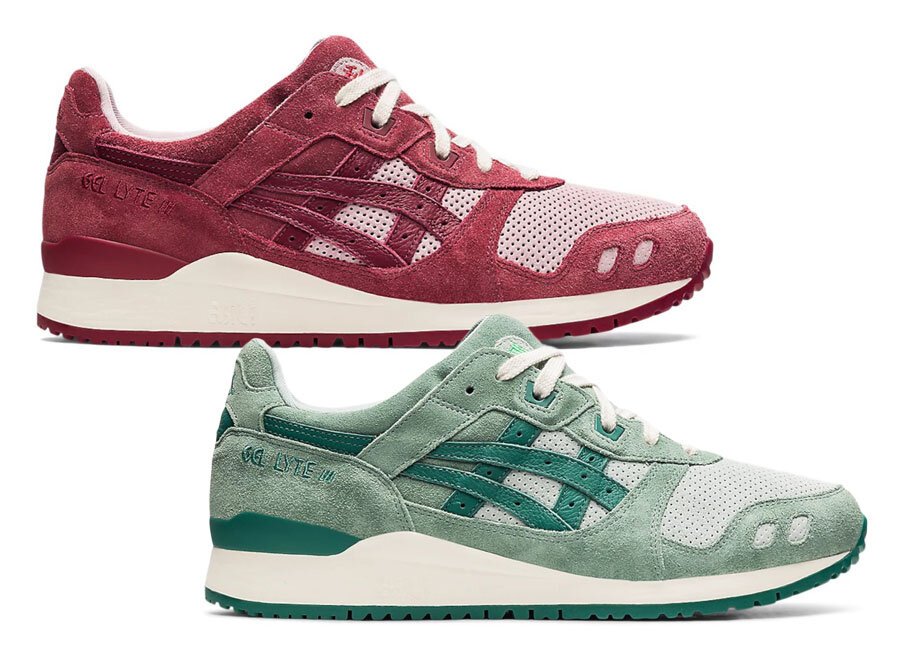 Asics выпускает две новые расцветки своего знаменитого силуэта Gel-Lyte III, подчеркивающие переход Японии от лета (Natsu) к осени (Aki). 
Кроссовки отражают сезонный переход, когда листья меняют цвет с зеленого на красный. Обе пары изготовлены из замши и кожи с нашивками, обозначающими сезон, который они символизируют.

Asics Gel Lyte III «Changing of the Seasons» доступны на сайте Asics по розничной цена 120 долларов США за пару.