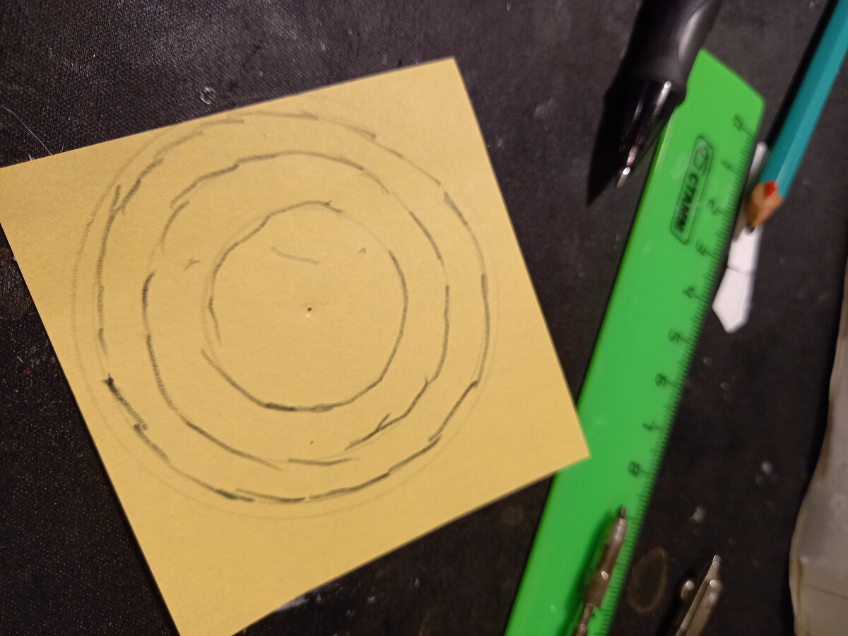 Концентрические окружности с оДним центром радиуса