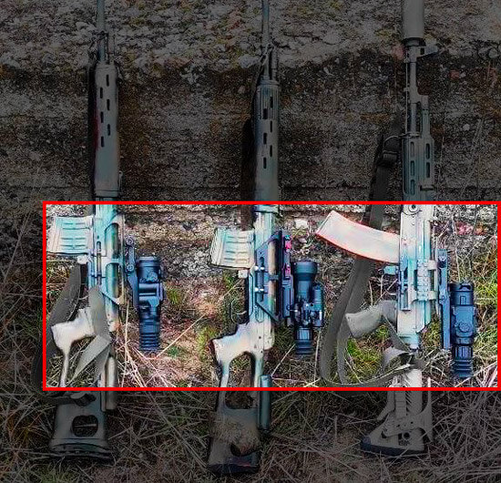 СВД и АК с коммерческими тепловизионными прицелами. Мечты некоторых стрелков сбываются. Не МО, не Дед Мороз, но волонтёры! (фото из открытых источников)