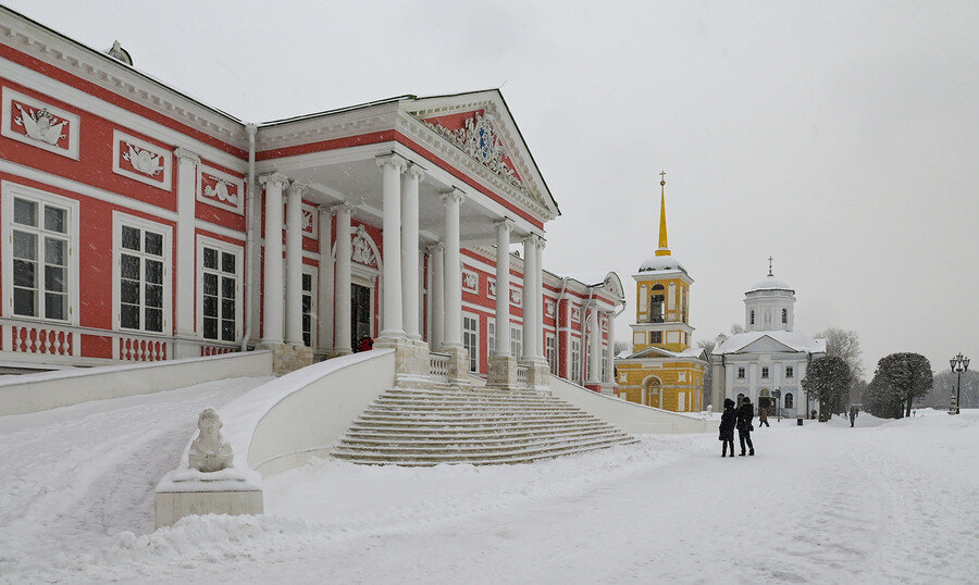 Парк кусково зимой