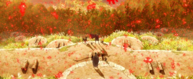 Кадр из аниме «Ину-о: Рождение легенды», реж. Масааки Юаса