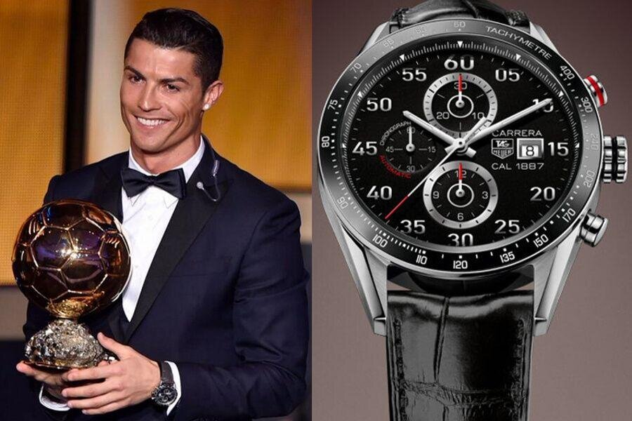 Часы футболистов. Tag Heuer Ronaldo. Часы Кристиано Роналдо. Tag Heuer Криштиану. Cristiano Ronaldo tag Heuer.