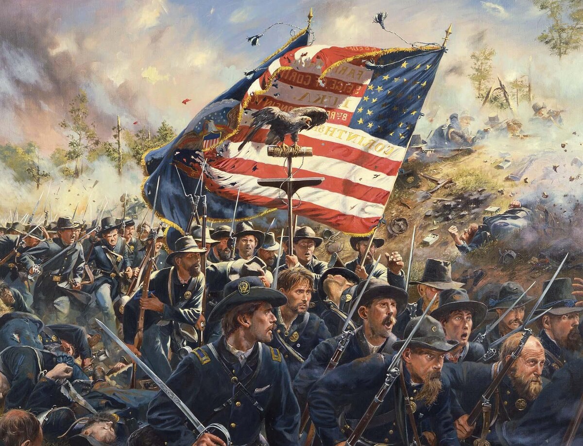 В битве при Виксберге, 1863. Иллюстратор: Don Troiani