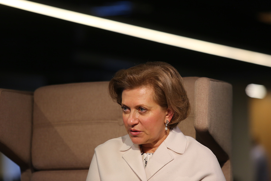 Глава Роспотребнадзора Анна Попова. Изображение: Антон Кузнецов/futurerussia.gov.ru