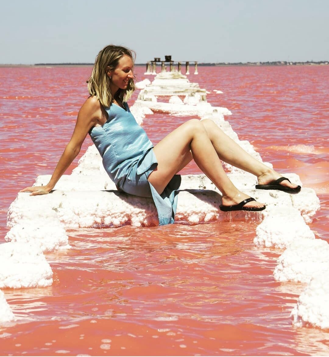 Розовое озеро анапа