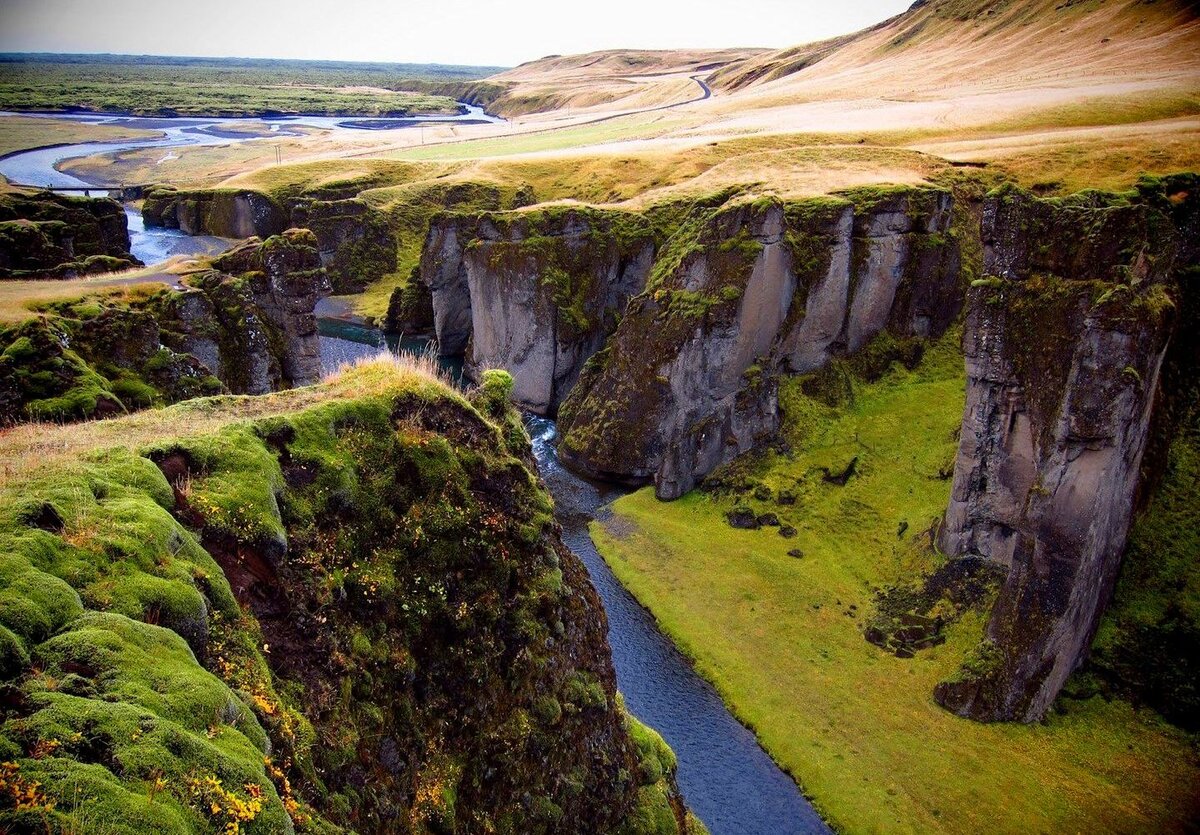 Fjaðrárgljúfur каньон, Исландия