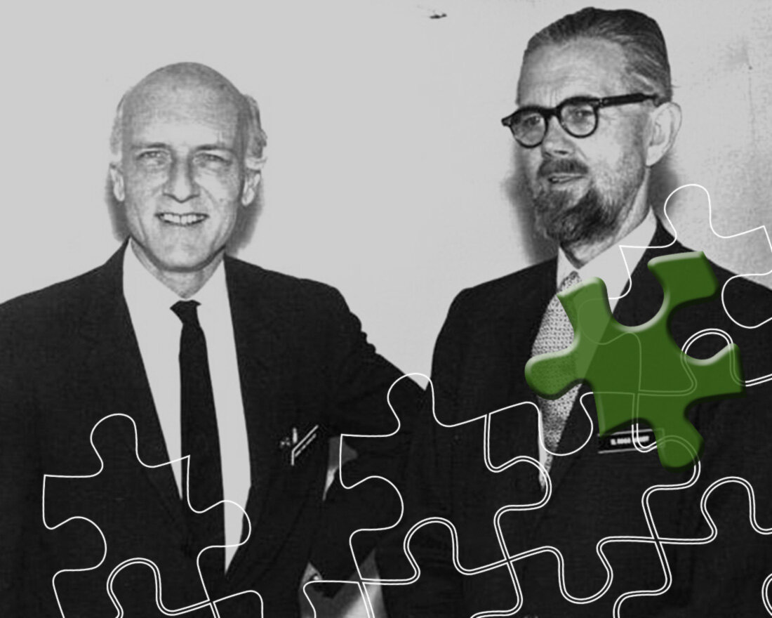 1. Хейнц фон Фёрстер и Уильям Росс Эшби (справа)
