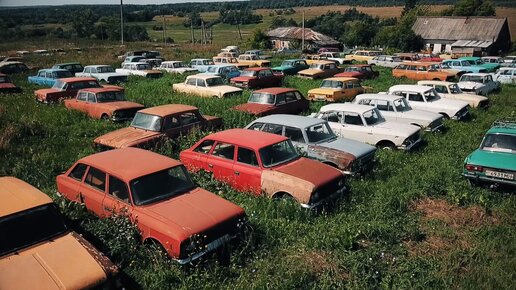 Заброшенные советские автомобили в чистом поле. Кладбище техники или все-таки музей?