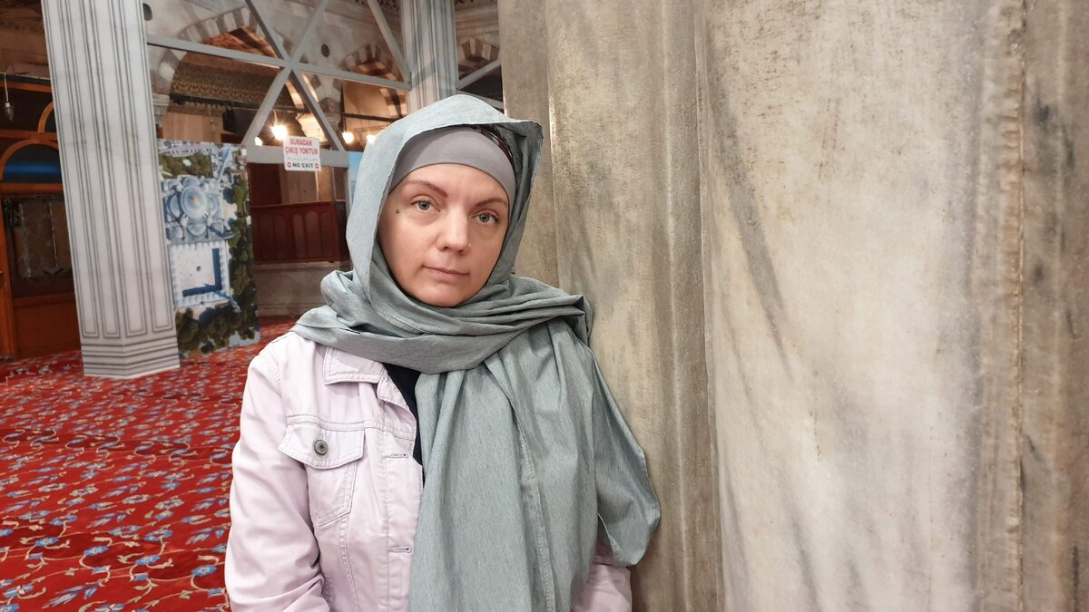 В Голубой мечети.