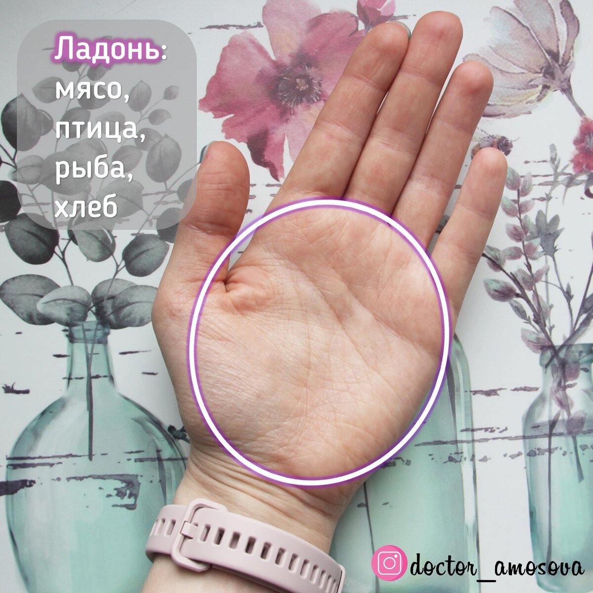 Ладонь без учёта пальцев 