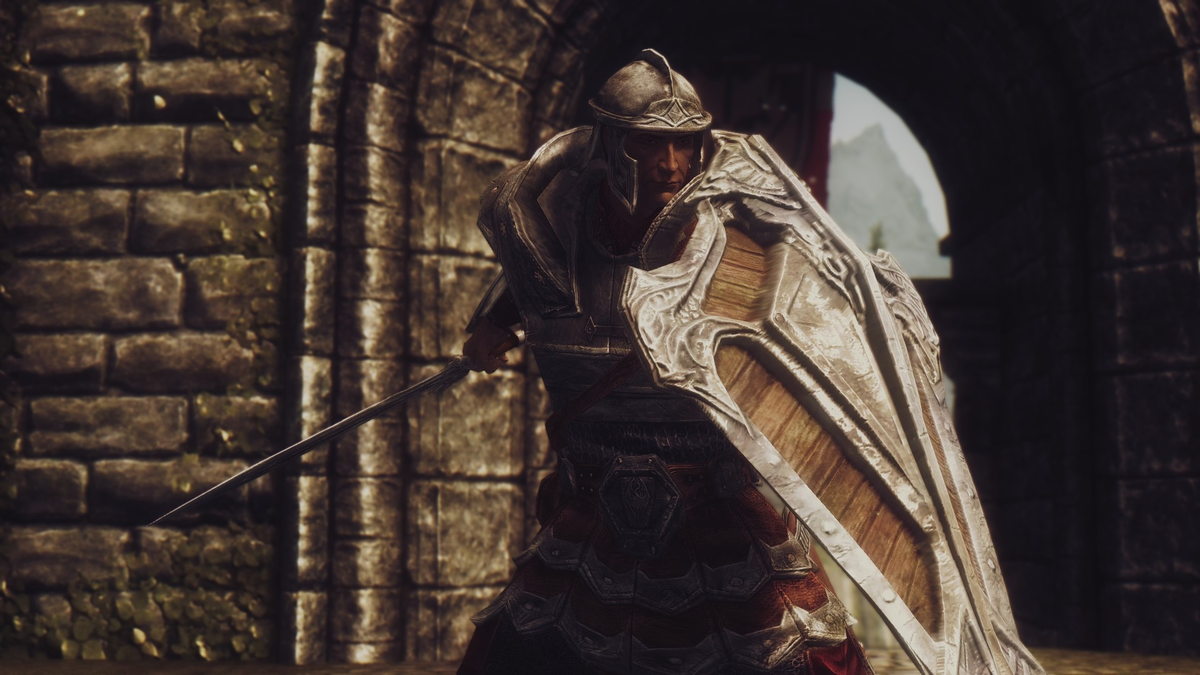 Щит, как каменная стена.