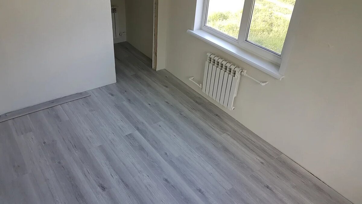 Результат работ, пока без плинтуса