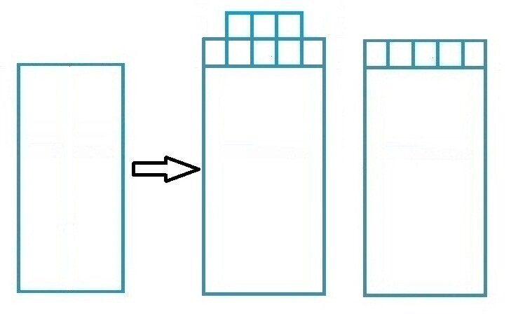Кокетка сарафана из 13 квадратных мотивов. Бретели - из лент. Идея Шавровой Елены.