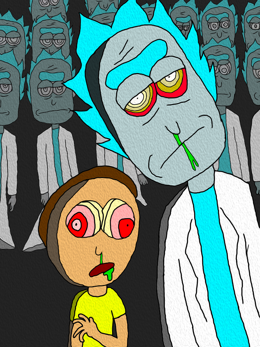 Сделано в фотошопе Художником Рика