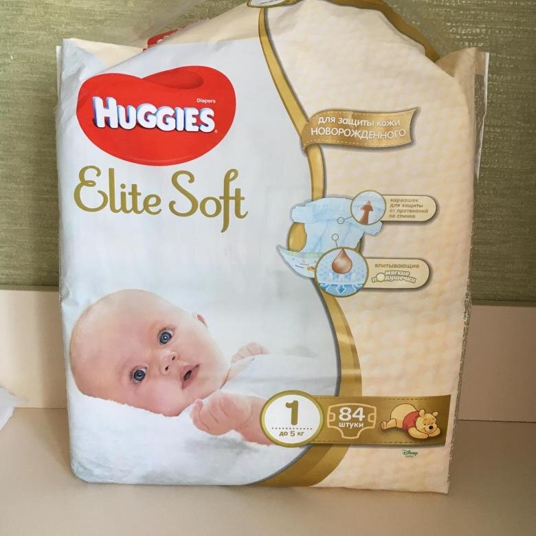 Huggies elite soft. 