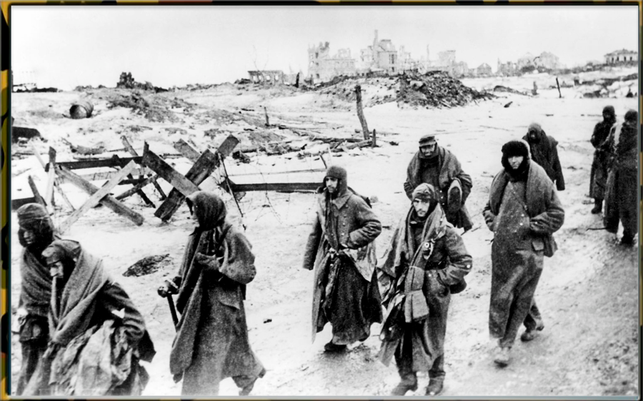 Пленные немцы, Сталинград, 1943 год