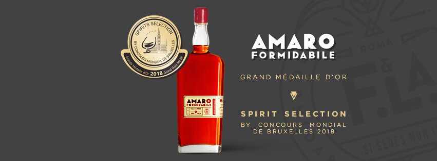 Золотая медаль в международном конкурсе Spirit Selection в Брюсселе, 2018 год. (Источник: http://www.amaroformidabile.com/)