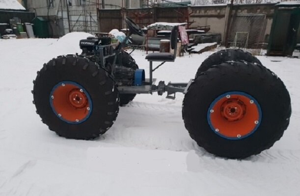 Каракат ТСН 74 вездеход переломка в комплектации эконом для самодельщиков.