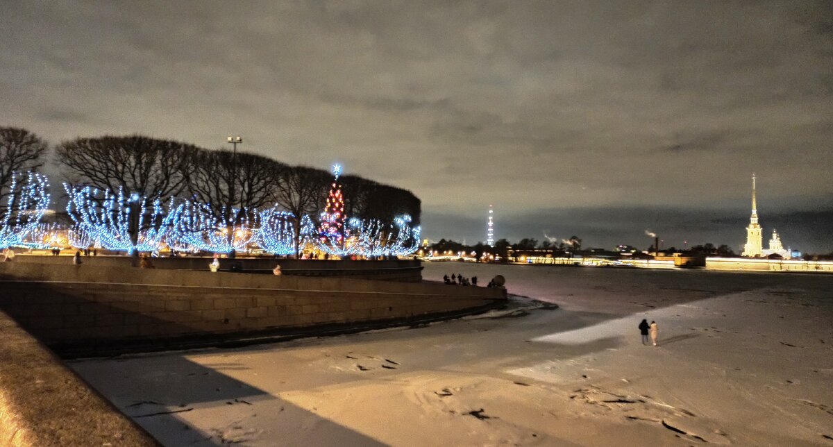 Река Нева с Дворцового моста