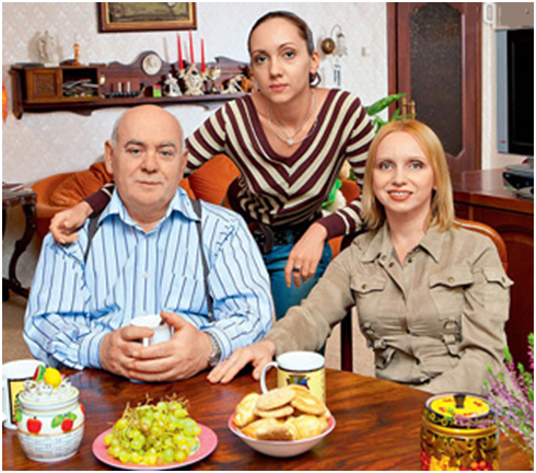 С дочерью Елизаветой.