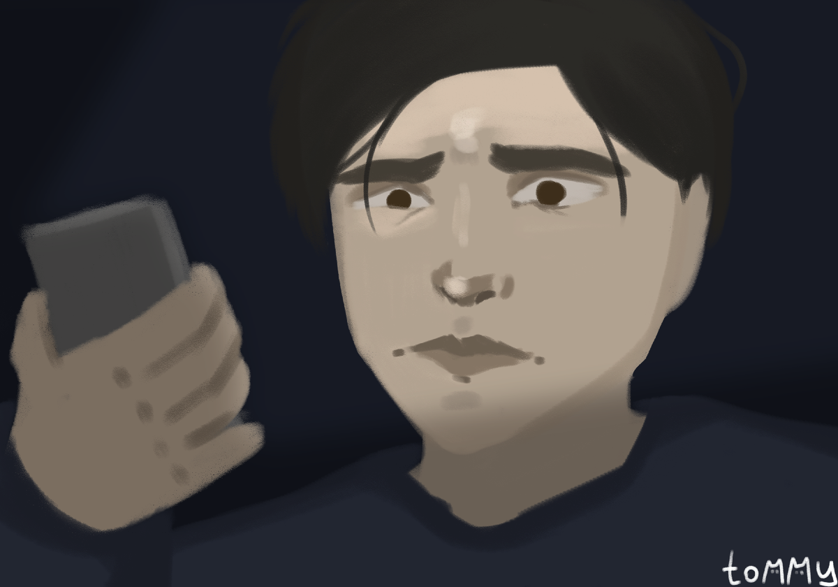 Катсуро читает статью