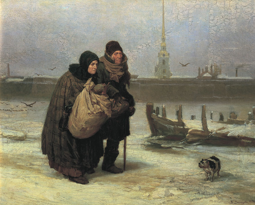 В. Васнецов. С квартиры на квартиру, 1876