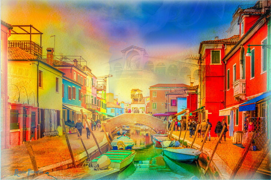 Фотокартина для интерьера "Венеция. Весенний полет"