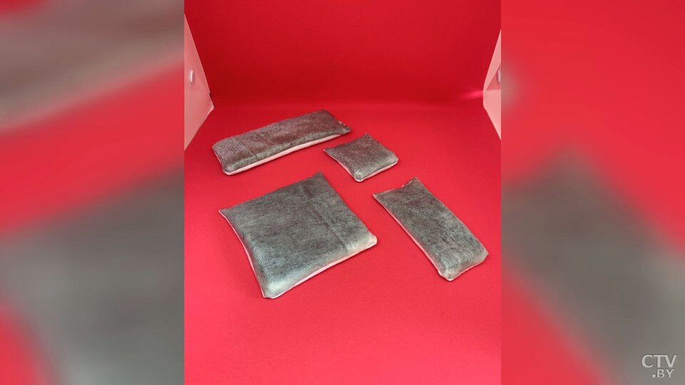     Опытные образцы повязки. Фото: кадр видео СТВ