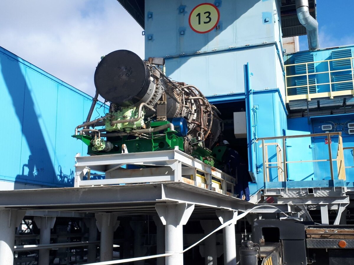 В ГПА двигатель в буквальном смысле слова закатывают