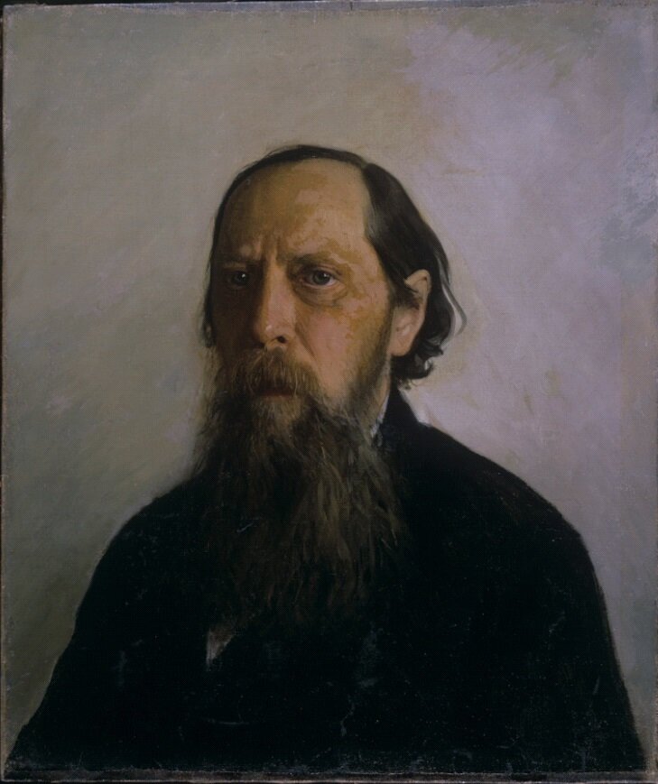 И.Н. Крамской. Портрет М.Е. Салтыкова-Щедрина. Холст, масло. 1877