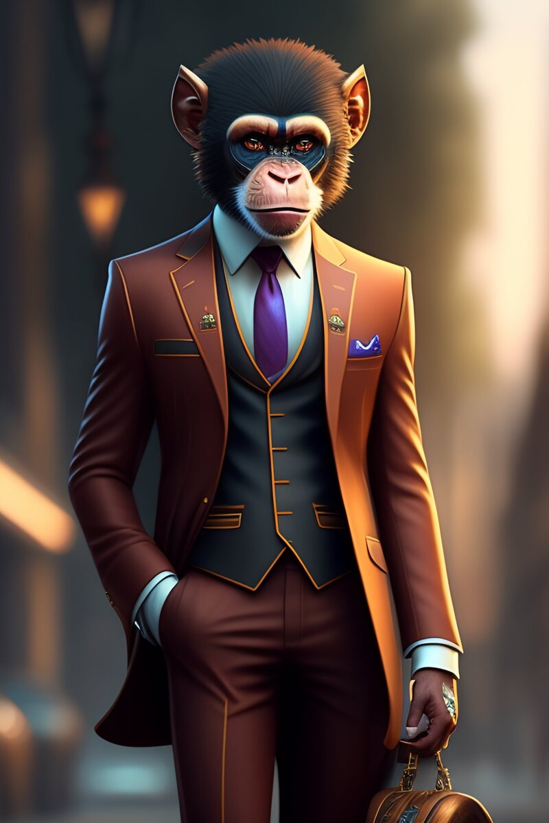 В последние годы среди обезьяньей популяции наметилась новая тенденция – ношение стильных костюмов.
