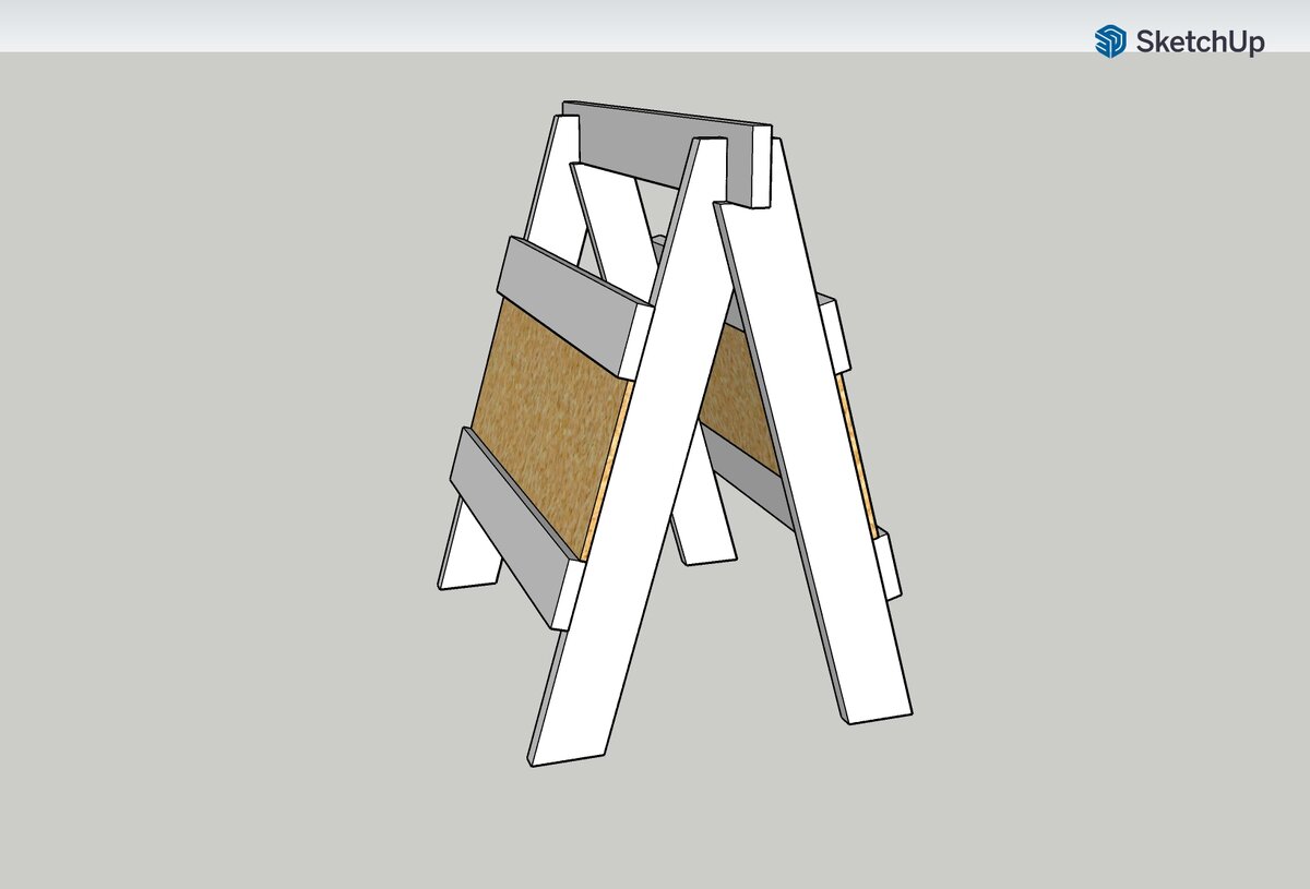 Козлы предыдущей конструкции