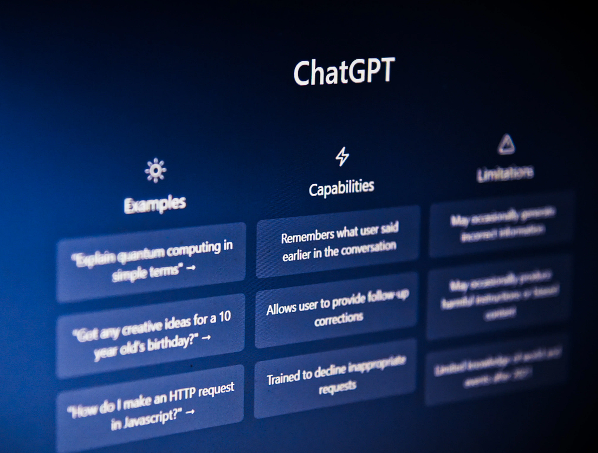 интерфейс chatGHT