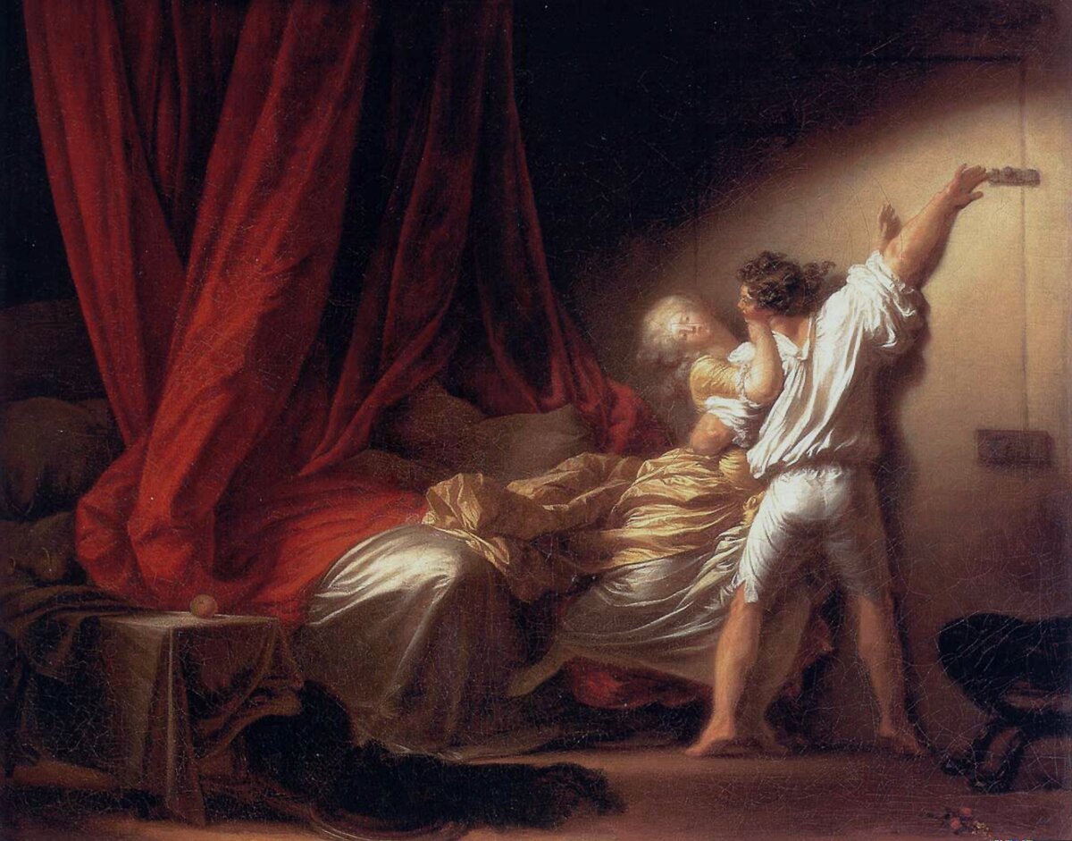Жан-Оноре Фрагонар «Задвижка», ок 1777 года