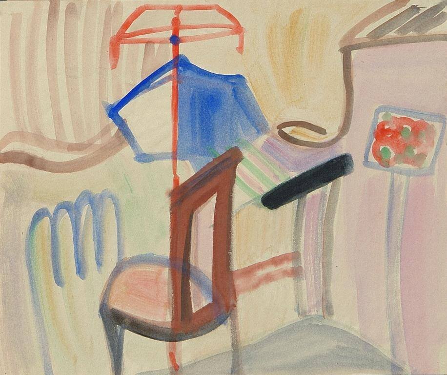 В. В. Стерлигов. Интерьер. 1959. Приобр. в 1992 из наследия Л.Н. Глебовой, Санкт-Петербург. Ярославский художественный музей 