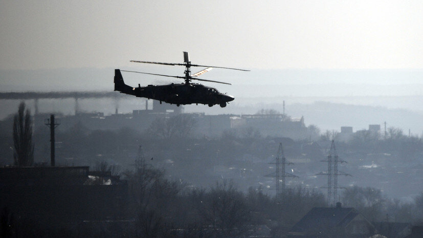     Российский Ка-52 в зоне проведения СВО РИА Новости Евгений Биятов