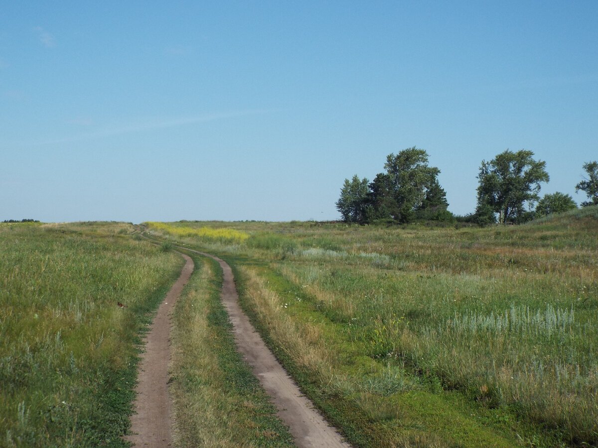 Дорога, ведущая к озеру