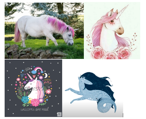 Часть моей подборки на тему единорогов и лошадей