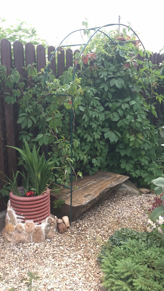 Тут я еще в процессе изготовления вазона