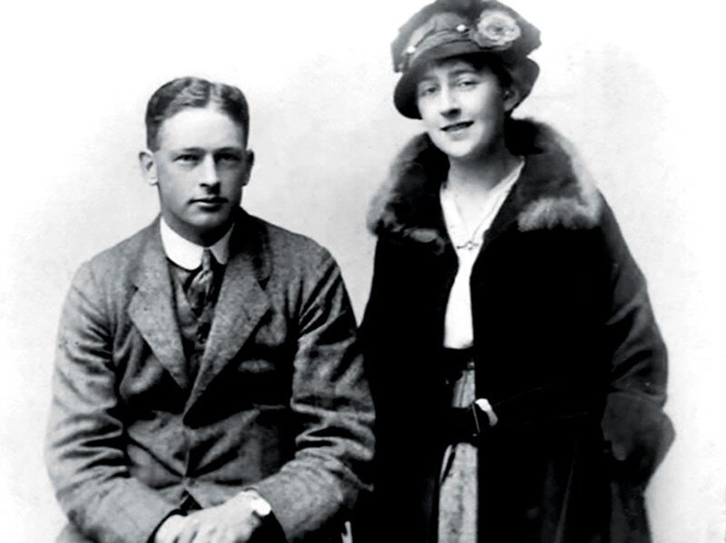 Aгата  с первым мужем - Арчи Кристи. Фото Pinterest.com