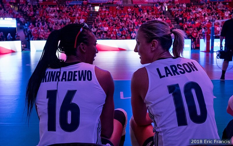 Легенда казанского "Динамо" Джордан Ларсон (справа на фото) /  teamusa.org/