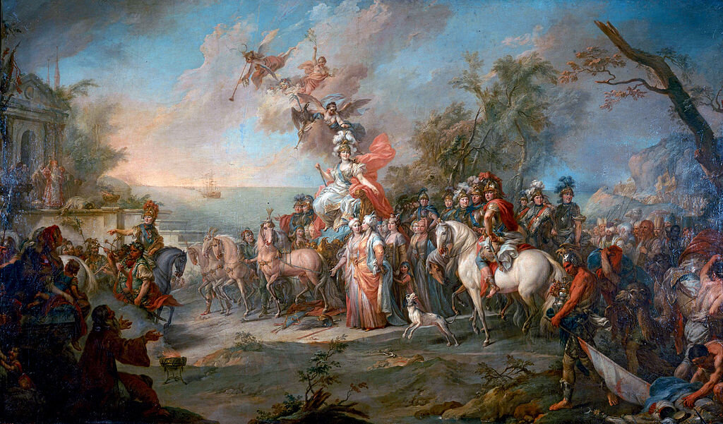 «Аллегория победы Екатерины II над турками», С. Торелли. Источник: wikipedia.org