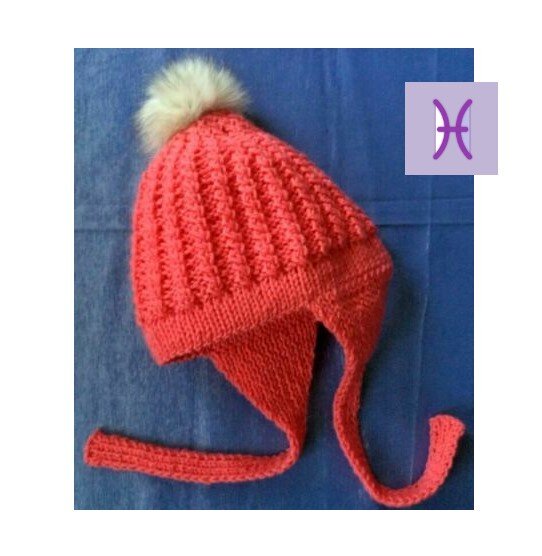 Теплая двойная шапочка