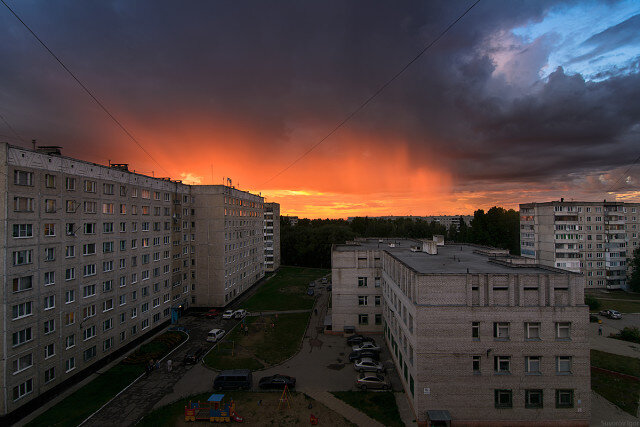 Закат в Заринске 