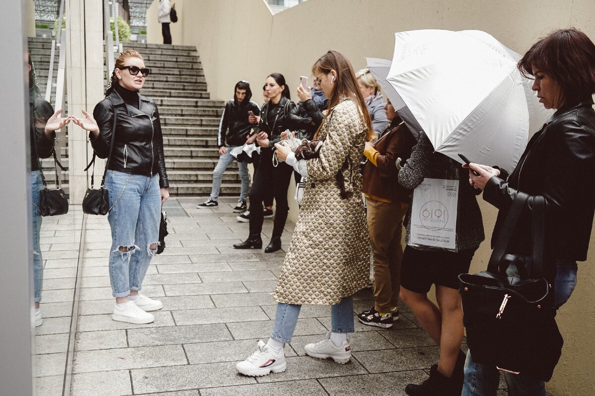 Анна Мальцева с учениками а Милане