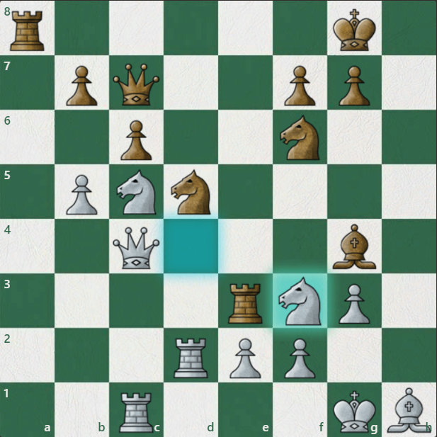 27.Кf3 - ошибка.Найдите опровержение. 