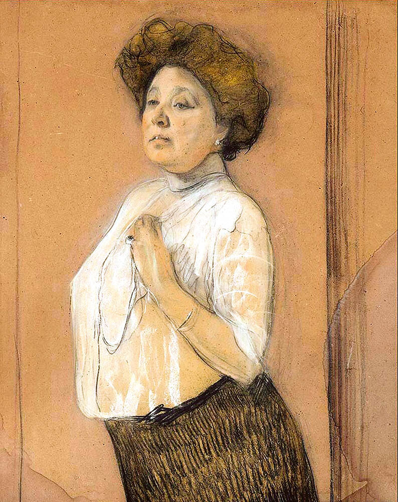 Валентин Серов. Портрет Надежды Ламановой (1911)