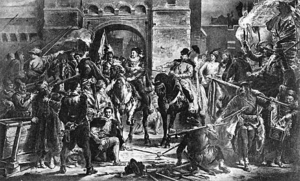 Австрийцы у стен Кракова.