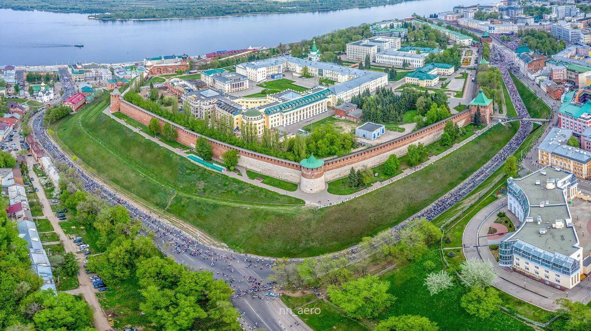 Нижегородский кремль фото с высоты птичьего полета